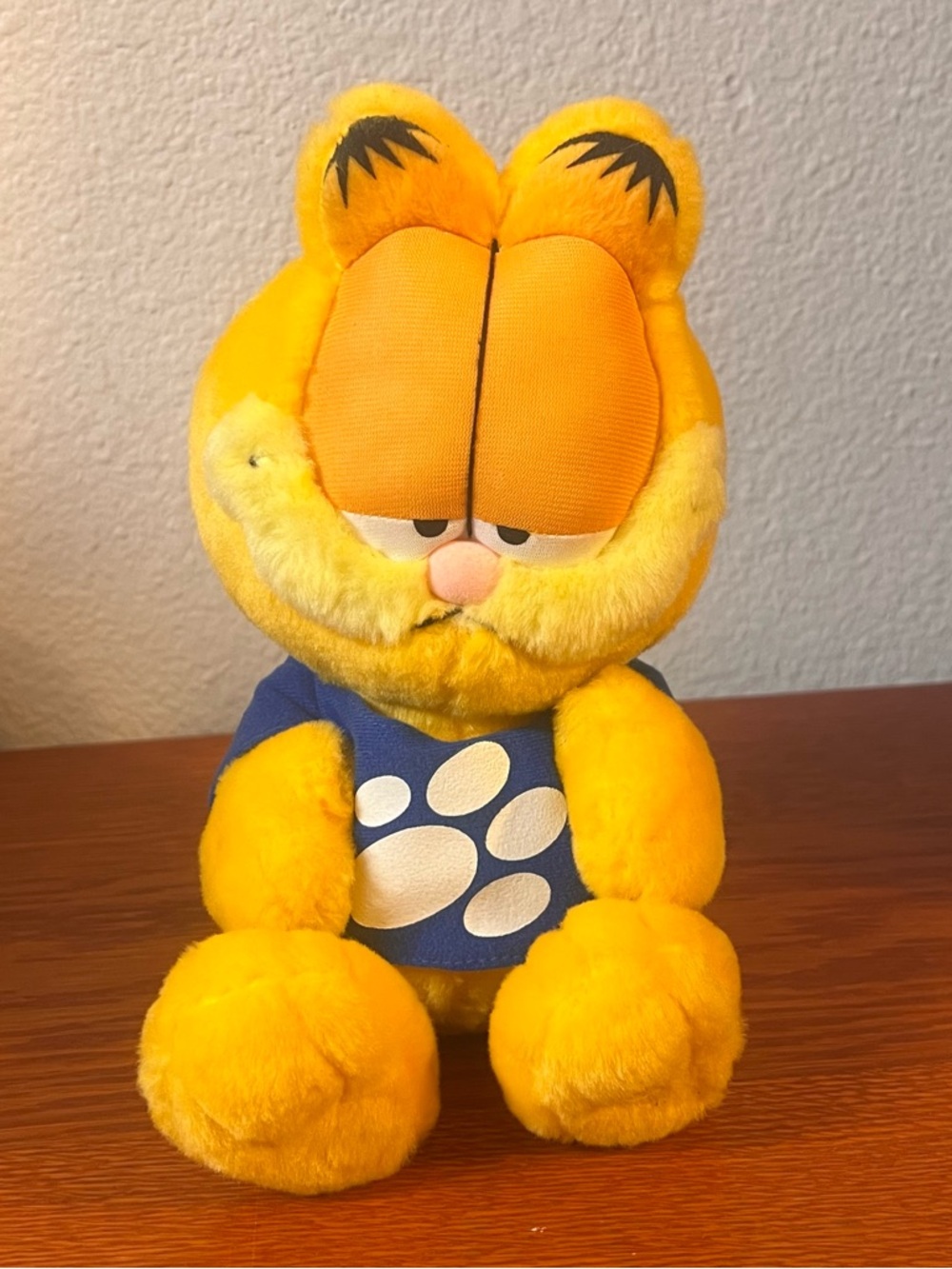 Garfield Plush Toy with Blue Shirt